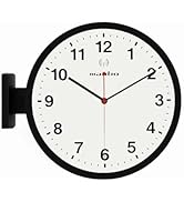 Amazon.co.jp: 知慧工房 MANBO 両面電波掛け時計 30cm 静音 見やすい