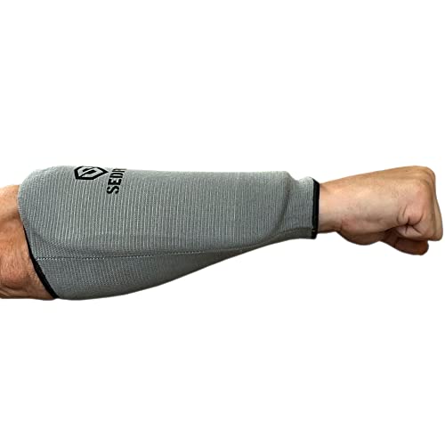 image for Sedroc Elite Forearm Guards Padded Arm Sleeves - Pair (S), Gray, Small