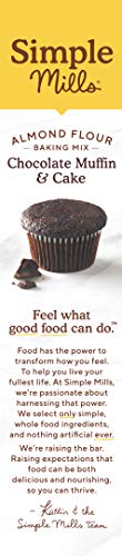 Simple Mills Almond Flour Mix, Chocolate Muffin & Cake, 10.4 Oz (Packaging May Vary) #TOP3