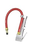 Milton S-504 Analog Tire Inflator with Pressure Gauge, 15' Hose Straight Head Air Chuck, Made In USA 10-160 PSI
