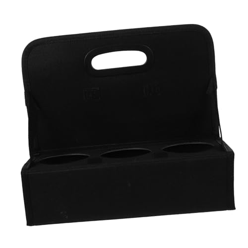 FELTECHELECTR Reusable Coffee Carrier Tray with Handle Foldable Insulated Cup Holder for Takeaway Drinks Beverage Carrier for Home Coffee Shop and Travel