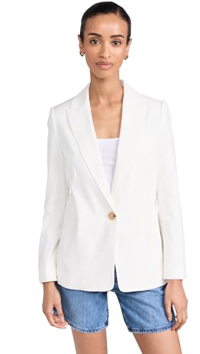 Blazer à simple boutonnage Vince écru 44 veste femme chic printemps