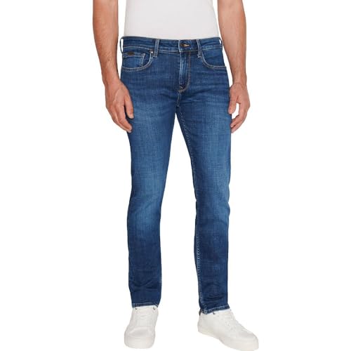 Pepe Jeans Slim Jeans para Hombre, Azul (Denim-CT0), 38W / 34L