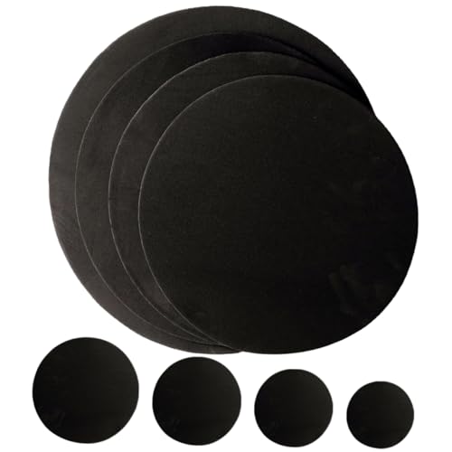 ERINGOGO 8Pcs Drum Mute Pads Reusable Sound Dampening for Drums Lightweight and Tone Control for Practice and Volume Reduction