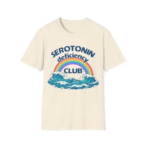 T-shirt graphique Serotonin Deficiency Club pour rompre la monotonie des looks basiques