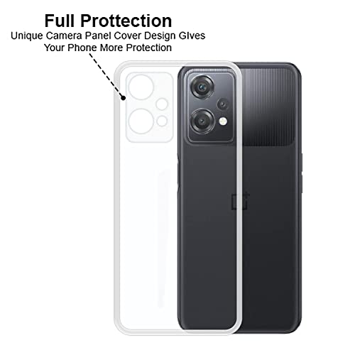 Image of COVERBLACK Rubber Silicone Back Cover for OnePlus Nord CE 2 Lite 5G - Transparent