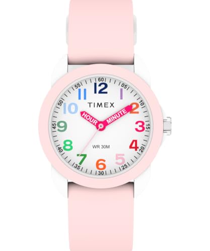 Timex Children Analogue Quartz Watch with a Silicone Strap Time Teacher
