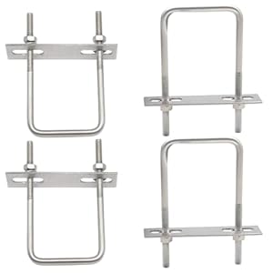 Ceeysee U/M6-50x100mm Edelstahl U-Bügelbolzen 4er Set