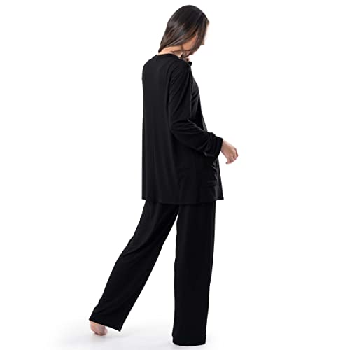 Fruit of the Loom womens Breathable Tank Top, Pant, and Cardigan Sleep Set2