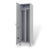 Briconess.com Armadio spogliatoio in Metallo 50x50xH180 cm Sporco Pulito Due posti 1 Anta con Serratura Prometal