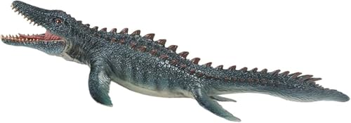 Image of Mosasaurus Realistic Dinosaur Toy with Movable Mouth Textured Dinosaur Figure Prehistoric Animal Creatures Educational Toy for Kids & Adults