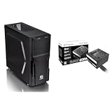 Thermaltake Versa H21 ATX Mid Tower Case and 600W 80 Plus Certified Active PFC Power Supply Computer Case and PSU Bundle