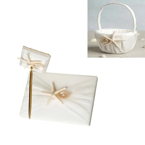 Livre d'or de mariage mer blanc FRCOLOR pour immortaliser vos messages - 8
