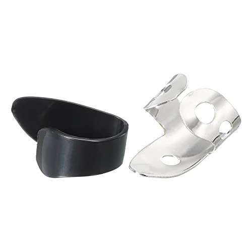 sourcing map Réglable Pouce Médiators Plastique 2Pcs Argent Inox Acier Doigt Médiators 4Pcs pour Guitare - Les Beatles, Paul McCartney, John Lennon, RIngo Starr, George Harrison sourcing map Réglable Pouce Médiators Plastique 2Pcs Argent Inox Acier Doigt Médiators 4Pcs pour Guitare