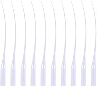 100 PCS Plastic Extender Applicator, Glue Extender Tips Micro Tips Pipette Dropper for Lab Dispensing Adhesive Dispensers Crafting, White