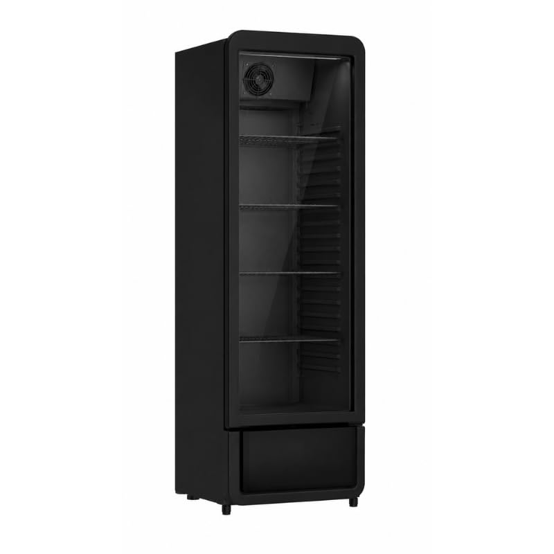 armoire à boissons noire 1 porte
