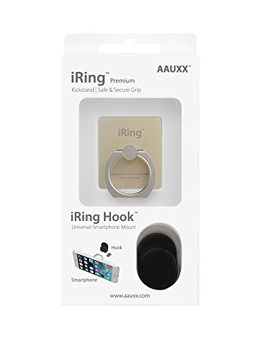 Aauxx Iring Premium Set : Safe Grip And Kickstand For Smartphones And Tablets With Simplest Smartphone Mount - Champagne Gold #TOP3