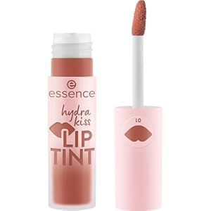 essence | Hydra Kiss Lip Tint | Hydrating, Long-Lasting Lip Stain | Natural Color & Radiant Shine (01 Blushing Nude)