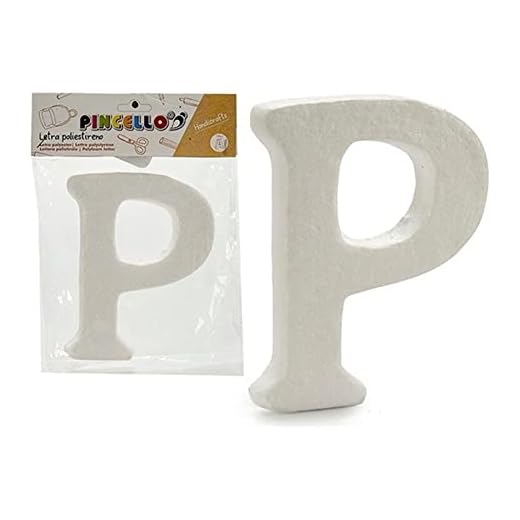 Pincello S3607152 Letra P Poliestireno, Materiales Varios, Multicolor, Talla Única