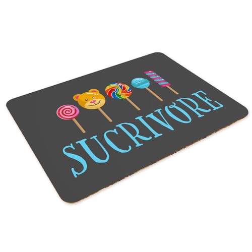 Napperons noir souple avec dessous liège anti-rayure pour table - 3