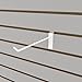 Econoco Slatwall Deluxe Hooks, 8 Inch Display Hooks for Slatwall Panels, Heavy Duty Metal, Pack of 96, White