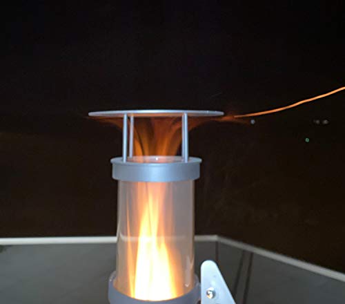 KIRCHBERGER METALL Abdeckung Hitzeschild für Pellet Feuersäule Cover