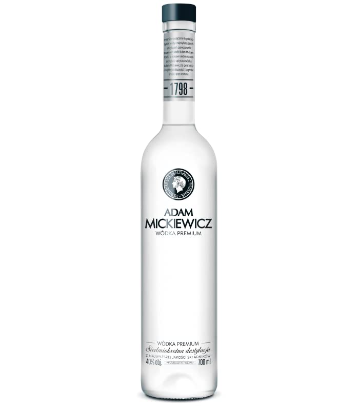 ADAM MICKIEWICZ Pure Polish Vodka, 40% ABV, 700ml : Amazon.co.uk