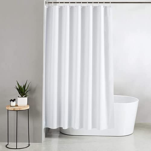 Blue Canyon Extra Wide Shower Curtains, White, W 70.9" x L 98.4" (1 Panels)