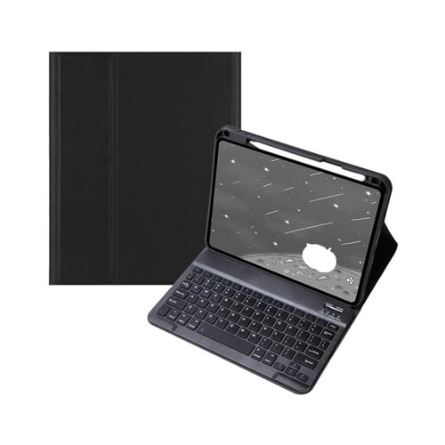 Clavier QWERTY étui cuir iPad Air 4 10.9 protection noire