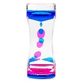 Temporizador Sensorial Líquido,Temporizadores de Movimiento Líquido,Temporizador Liquido Reloj de Agua Burbujas,para Alivio del Estrés,Ansiedad,Decoración de Escritorio e Interiores (A)