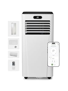 MeacoCool MC Series Pro 9000 BTU Mobile Klimaanlage mit App-Steuerung, Fernbedienung, Energieklasse A, leise (52 dB), 4-in-1 Kühlung, 16–26 m², Schlafmodus, 2 Fenster-Kits
