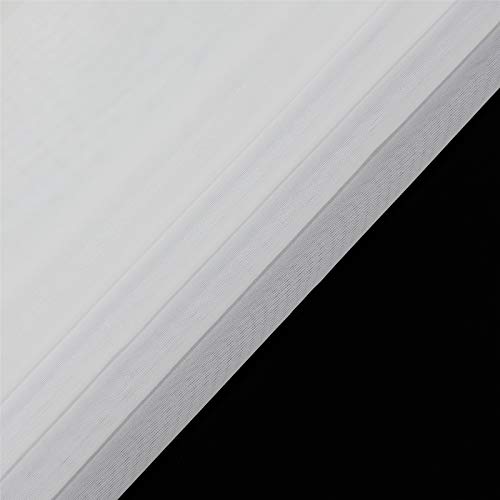 ESLIR Roman Blind Living Room Roman Blind Drawstring Curtains Kitchen Transparent Ribbon Roller Blind Curtains Modern Voile White W x H 100 x 155 cm Pack of 1 - Image 3