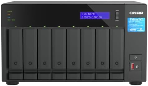 QNAP TVS-h874T-i9-64G-US 8 Bay High-Speed Desktop NAS with Intel ...