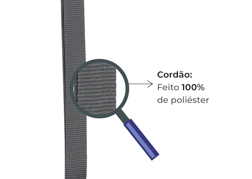 Protetor/Porta Bilhete Único Com Cordão Retrátil Roller Clip (Cinza)