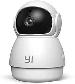 YI Security Camera Dome Guard, 1080p Pan&Tilt Zoom Home Indoor Surveillance Camera, Night Vision, Motion Detection, Two Way Audio, Cloud, Wifi IP Camera for Dogs, Nanny, Baby, Supports MicroSD Cards