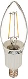 LED2020 LED Vintage Filament Bulb, B11 Candle light,2W to Replace 25W Incandescent Bulb,Soft White (2700K),120VAC, E12 Base, Not Dimmable