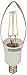 LED2020 LED Vintage Filament Bulb, B11 Candle light,2W to Replace 25W Incandescent Bulb,Soft White (2700K),120VAC, E12 Base, Not Dimmable