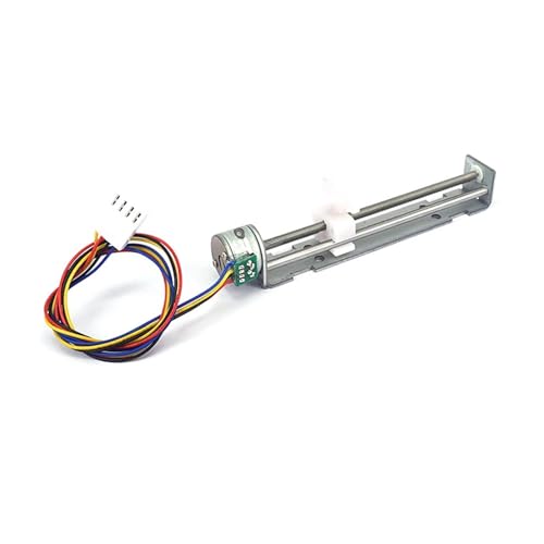 FNYUVNFAF Arrancador Paso a Paso Lineal cautivo, Carrera de 80 mm, actuador Lineal, Tuerca de Tornillo, CC 5 V, 2 Fases, 4 Cables, arrancador Paso a Paso, Impresora láser 3D DIY