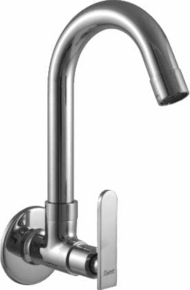 Swan Neck Basin Tap Chrome (Silver )