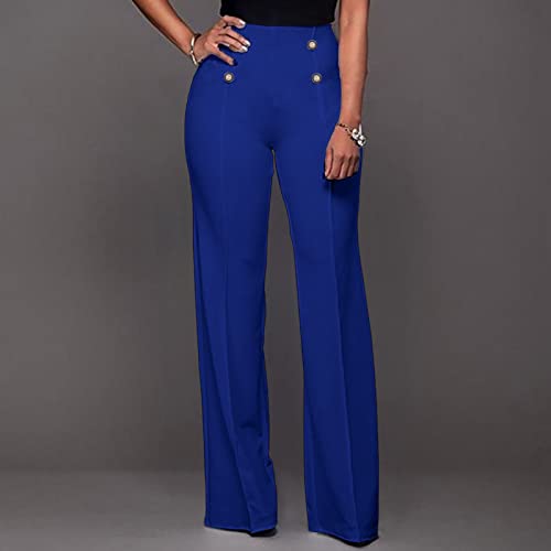 Pantalon bootcut couleur unie coupe droite extensible - 2
