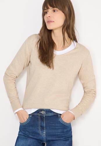 Cecil Basic Pullover Egg beige Melange M – Ansicht 3