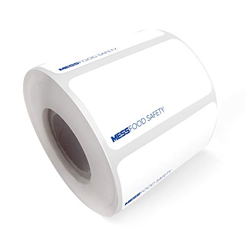 Dissolvable Food Labels for Canning, Jars, Pantry and Meals Blank White (500 Per Roll) Washes Off in Seconds Like Magic - No Residue Stickers 1x2