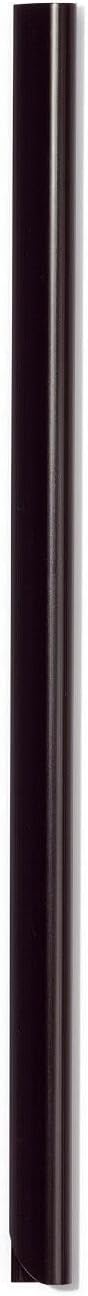 A4 Spine Bar 6mm Black - Pack of 100 - Quick and Easy Binding for Unpunched Documents - Holds Up to 60 A4 Sheets