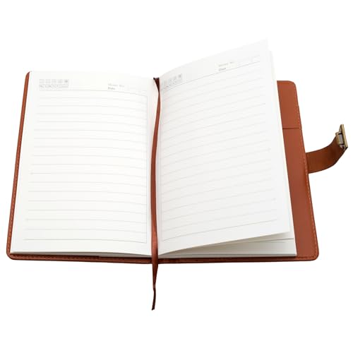 Image of STORE 2508 Vintage Finish Lock Diary with 3-Digit Metal Combination Lock | A5 Retro Codebook Journal | PU Leather Notebook with 230 Pages | Secret Password Diary for Writing Notes Gifts (Brown Retro)