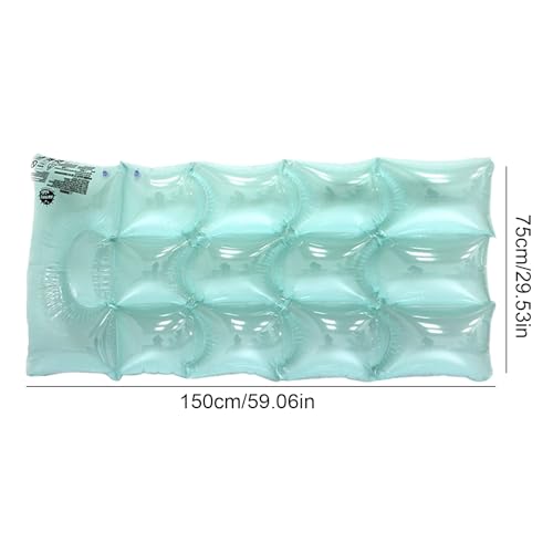 Lounge flottant portable avec dossier ergonomique pour piscine et lac