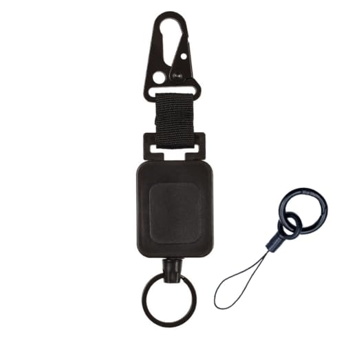 Futanwei Mousqueton anti-perte pour Garmin inReach Messenger Plus, Messenger, Mini 3 Plus, Mini 3/2 Satellite Communicator | Porte-clés rétractable avec sangle à anneau fendu – vue 3