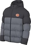 Nike Air Men's Synthetic-Fill Jacket Winter Puffer (US, Alpha, Medium, Regular, Regular, Anthracite/Cool Grey/White)