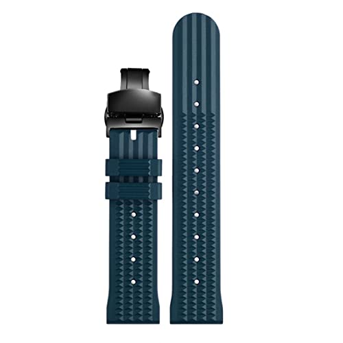 Bracelet de montre caoutchouc 22mm sangle rechange silicone