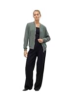 VERO MODA Women's Coco Long Sleeve Bomber Jacket, Laurel Wreath, XS