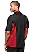 UA CHEF Men's Chef Coat with Mesh Side Panels (Black/Red, 2X)
